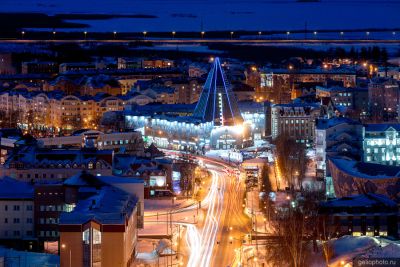 Центр Ханты-Мансийска с высоты фото