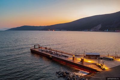 Смотровая площадка Пирс в Магадане фото