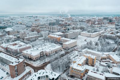 Зимний Сыктывкар с высоты фото