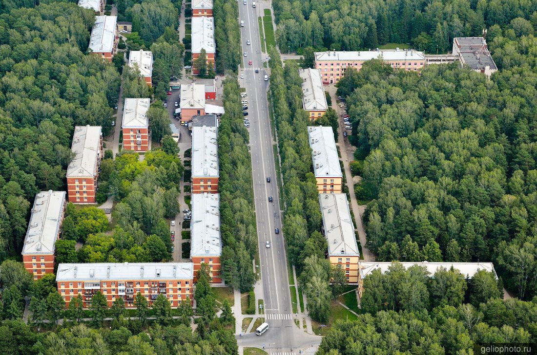 Морской проспект в Новосибирском академгородке фото