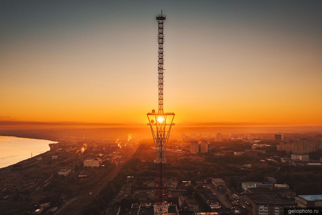 Пермская телебашня с высоты фото