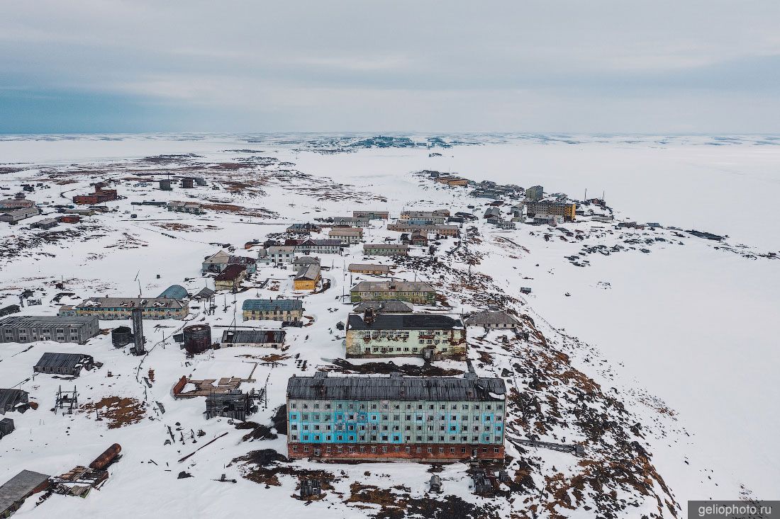 Посёлок Диксон зимой фото