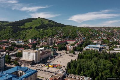 Площадь Ленина в Горно-Алтайске фото