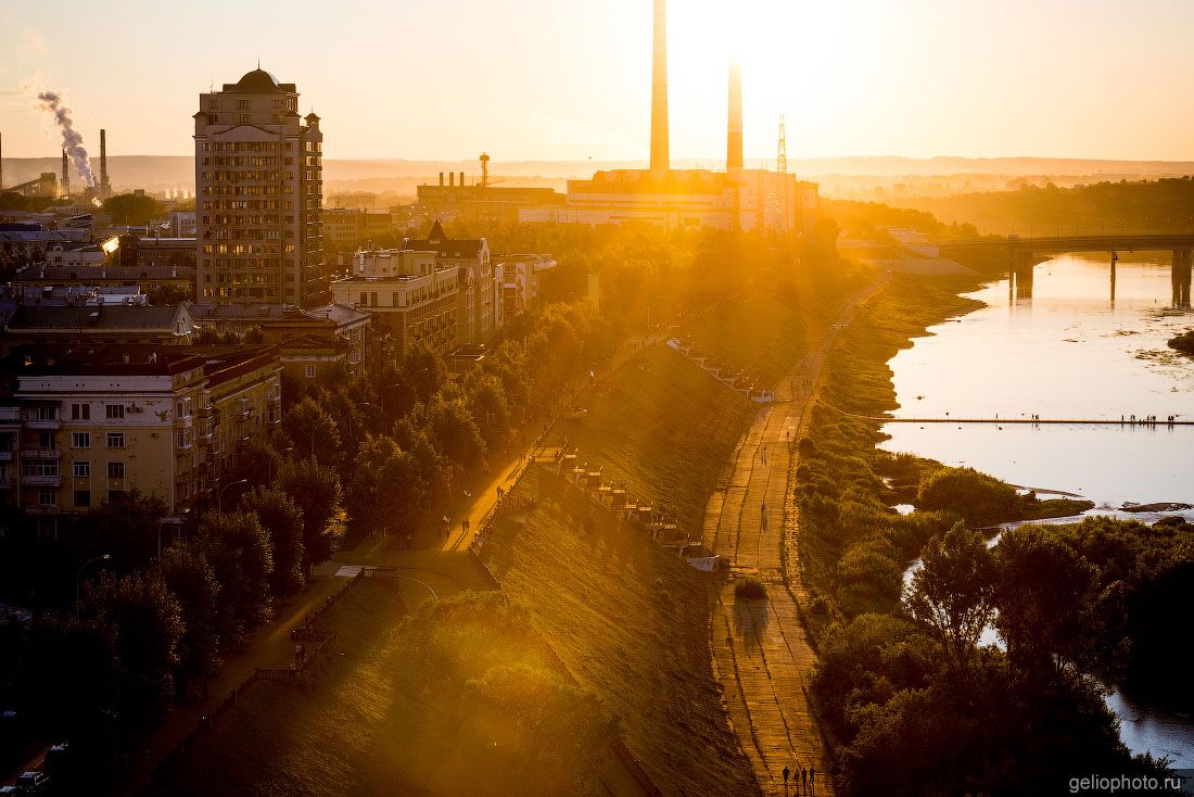 Набережная Томи в Кемерово фото