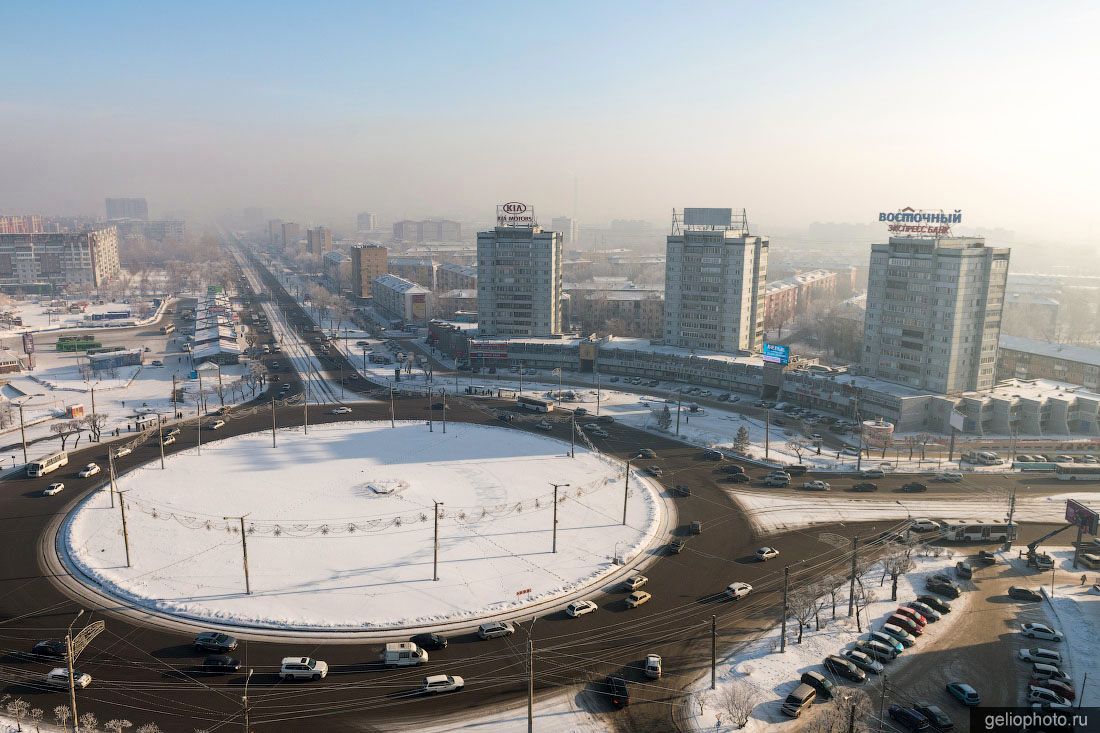 Предмостная площадь в Красноярске фото