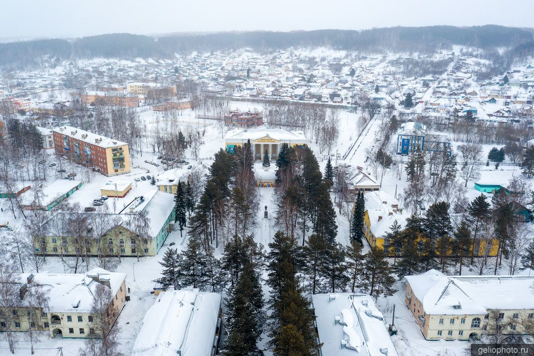 Центр Калтана с высоты фото