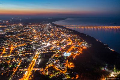 Вечерний Ульяновск с высоты  фото