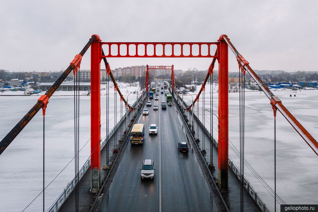 Кузнечевский мост в Архангельске фото