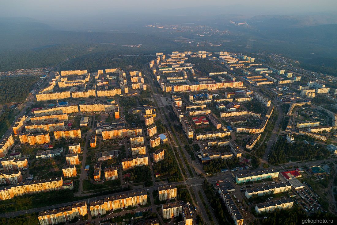 Вид сверху на Нерюнгри фото