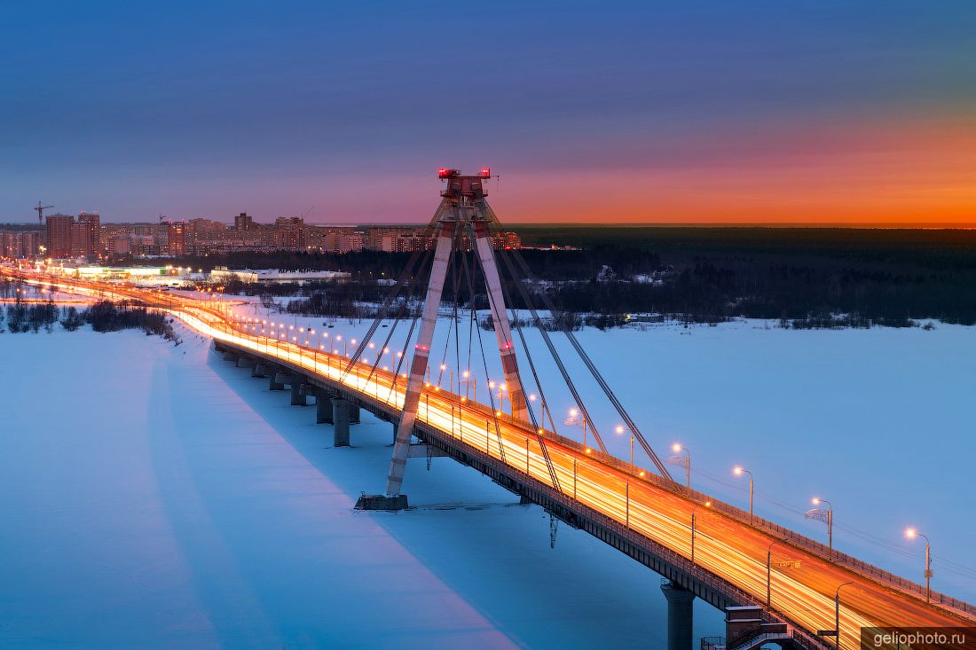 Октябрьский мост в Череповце фото