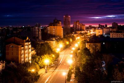 Улица Ленина в Хабаровске вечером фото