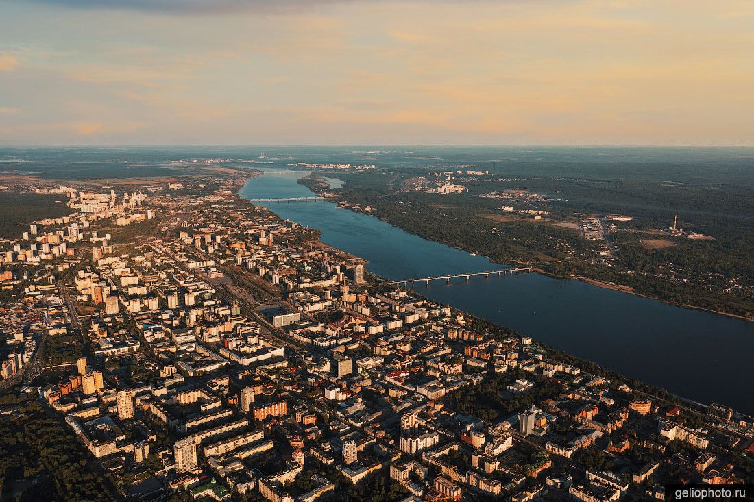 Вид на Пермь с высоты фото