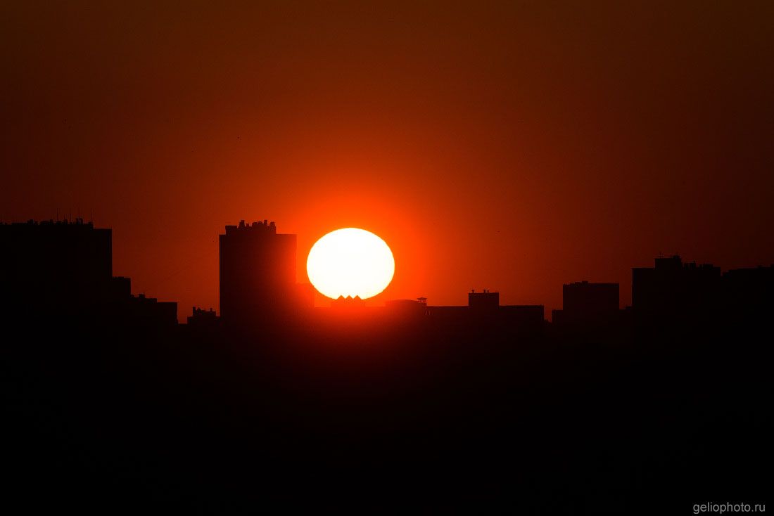 Закат в Новосибирске фото