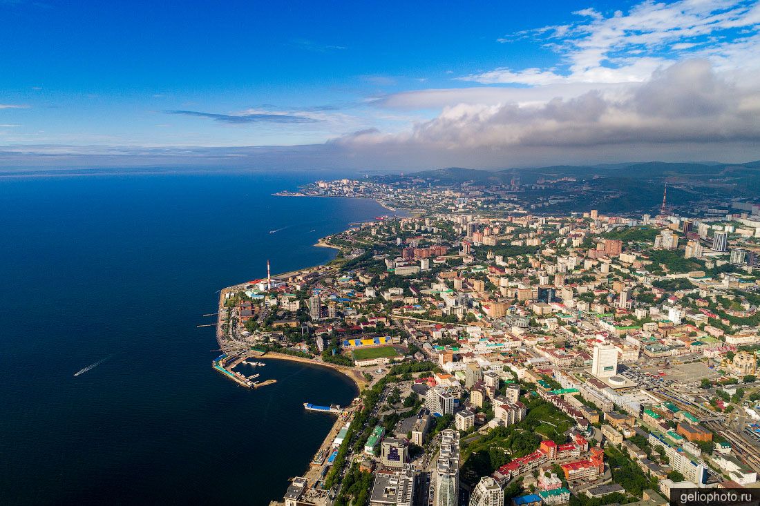 Летний Владивосток с высоты фото