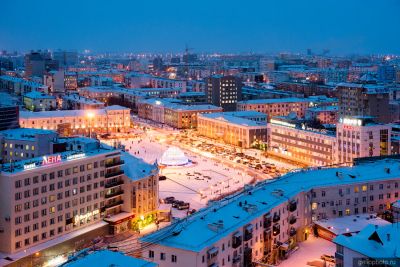 Площадь Орджоникидзе в Якутске фото