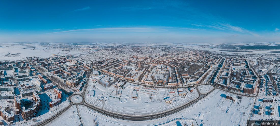 Панорама Юрги с высоты фото