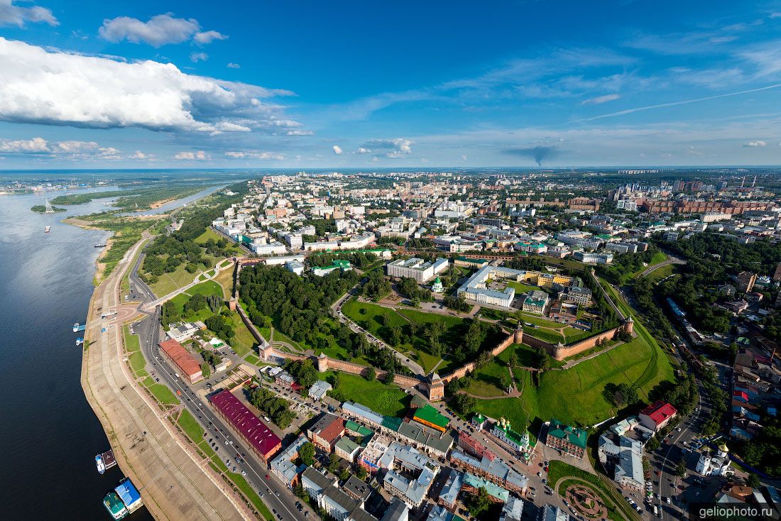 Кремль Нижнего Новгорода с высоты фото