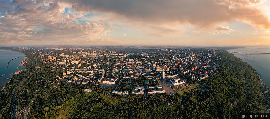 Панорама Ульяновска с высоты фото