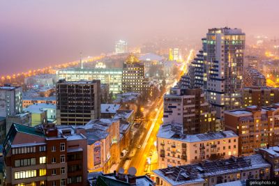 Молодогвардейская улица в Самаре зимой фото