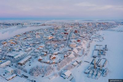 Салехард зимой с высоты фото