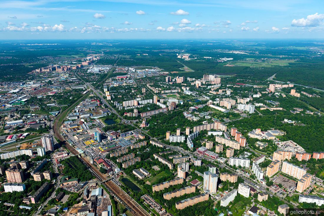 Одинцово с высоты птичьего полёта фото