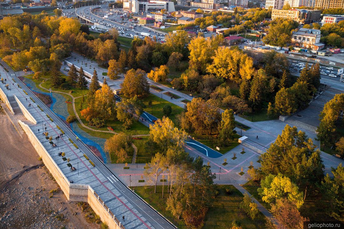 Михайловская набережная в Новосибирске фото