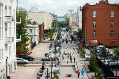 Пешеходная улица Чокана Валиханова в Омске фото