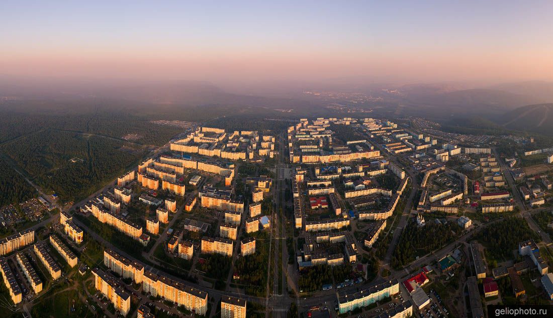 Панорама Нерюнгри с высоты фото