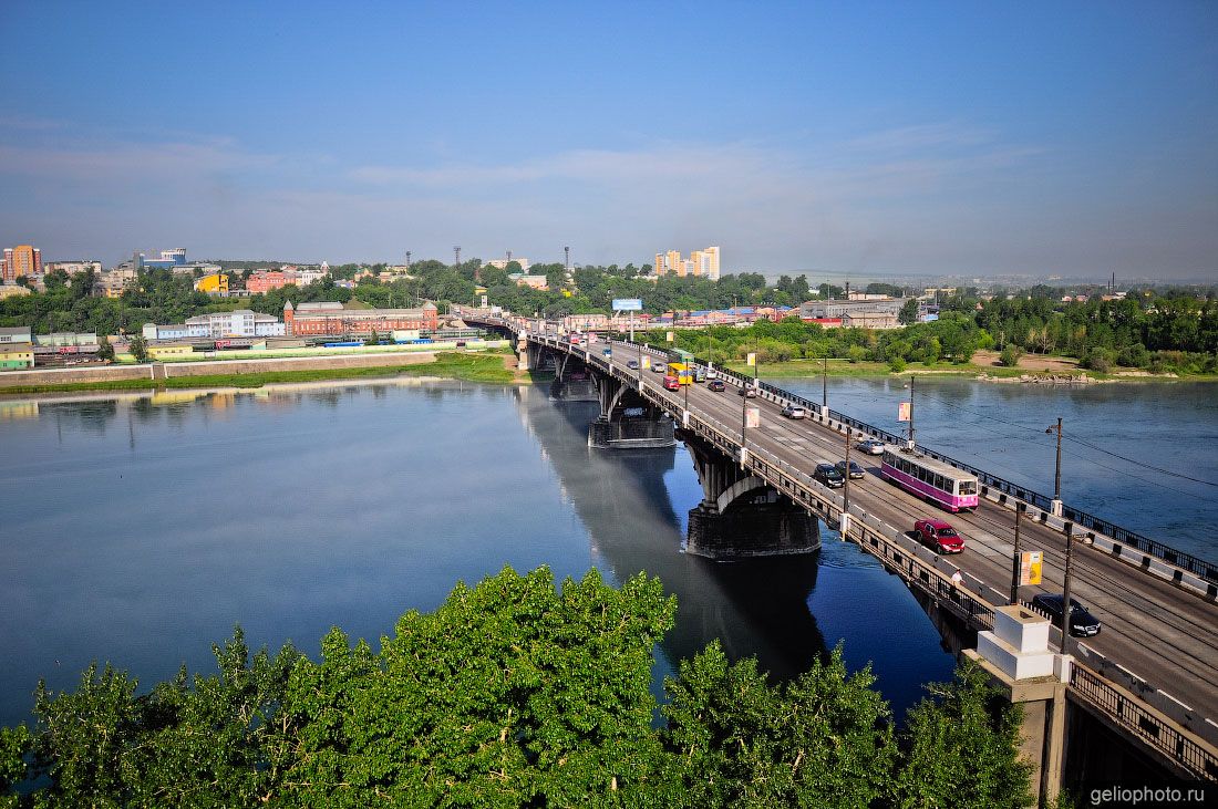 Глазковский мост через Ангару в Иркутске фото