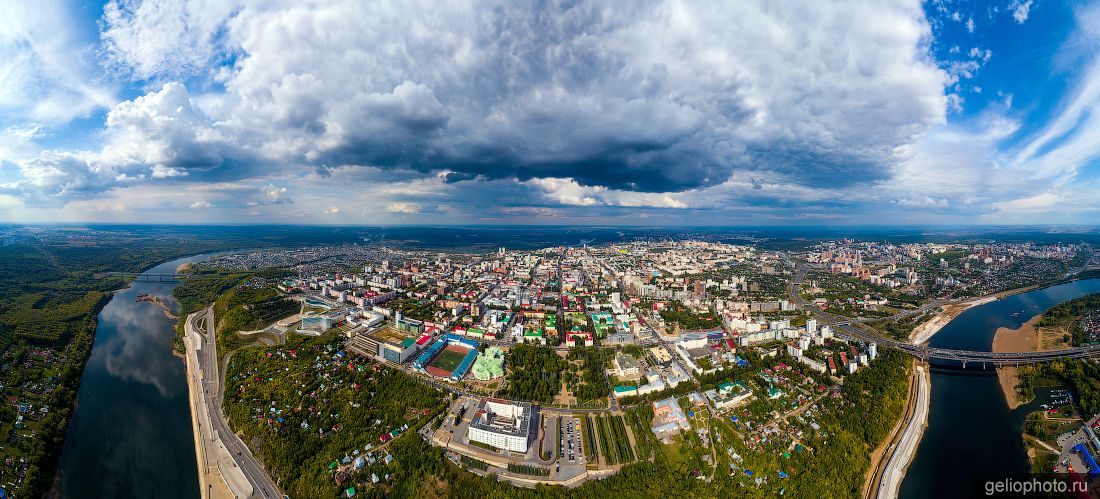 Панорама Уфы с высоты фото