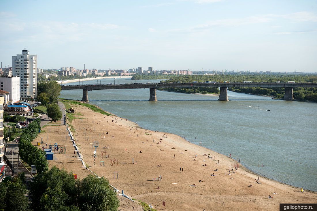 Центральный пляж в Омске фото