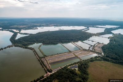 Егорьевское рыболовное хозяйство в Иваново с высоты фото