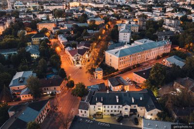 Пересечение улиц Театральная, Дарвина и Чебышёва в Калуге фото