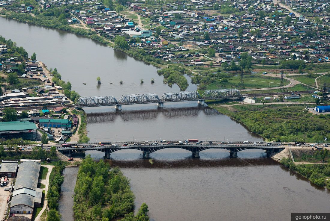 Иркутный мост в Иркутске фото