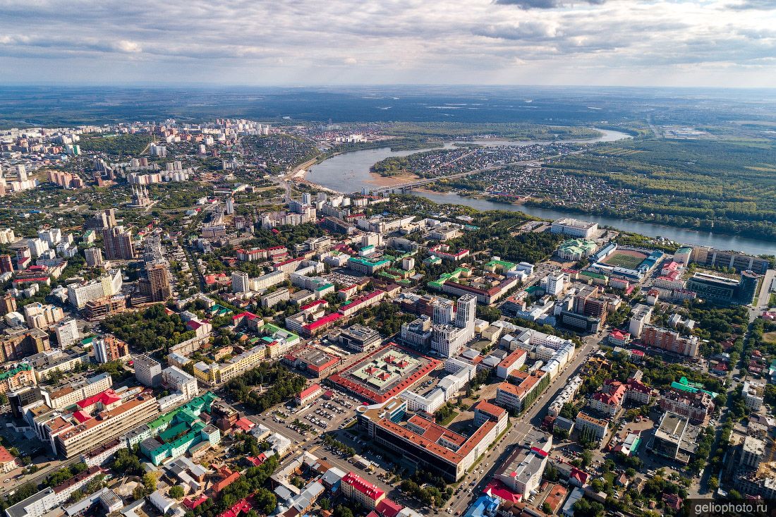 Центр Уфы с высоты фото