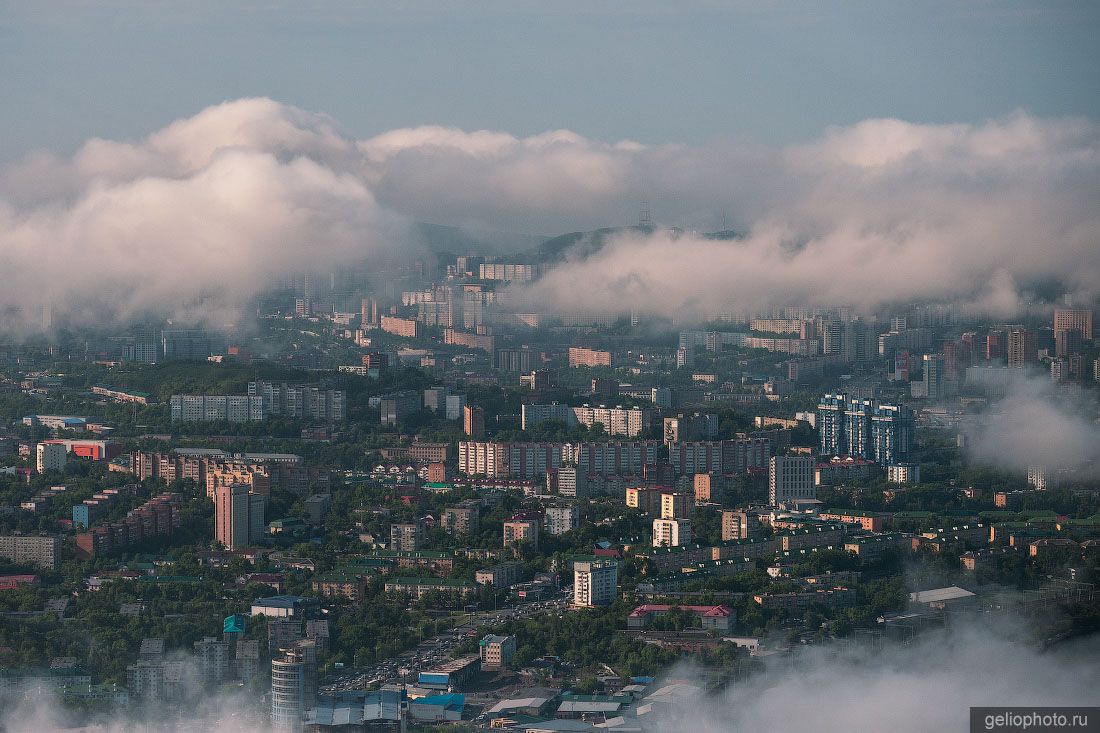 Владивосток с высоты птичьего полёта фото