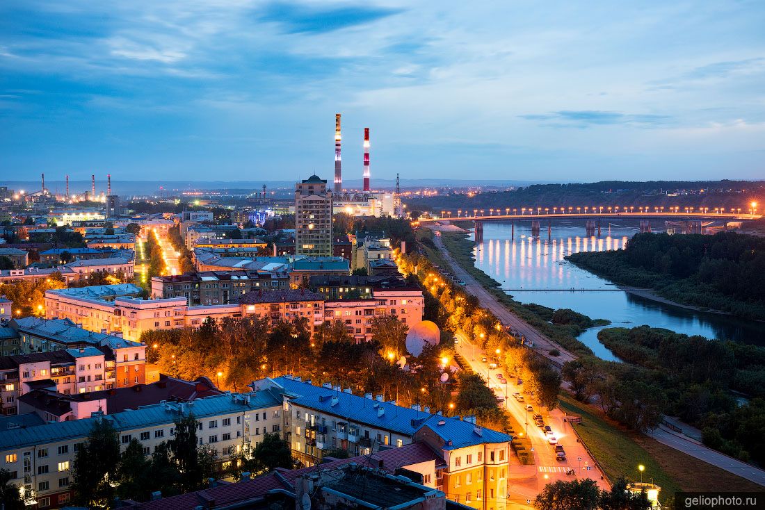 Притомская набережная в Кемерово фото