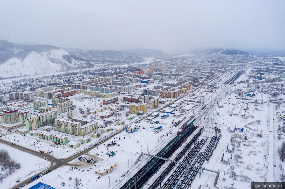 Междуреченск зимой с высоты фото