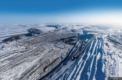Краснобродский угольный разрез на Кузбассе фото