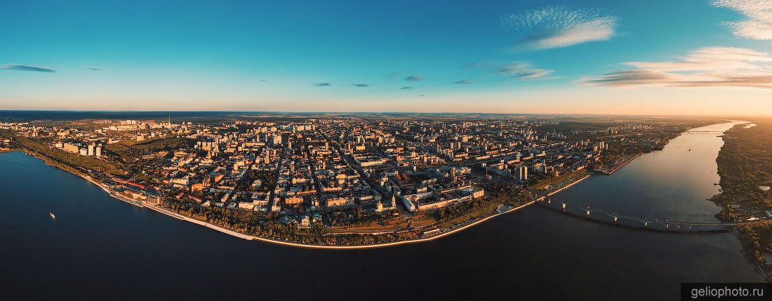 Панорама Перми с высоты фото