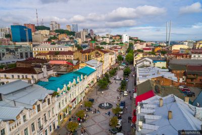 Пешеходная улица Адмирала Фокина во Владивостоке фото