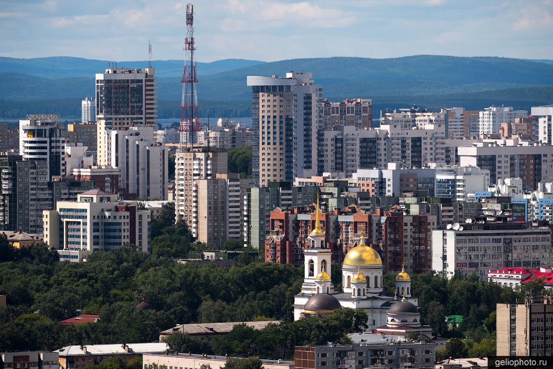 Центр Екатеринбурга с высоты фото