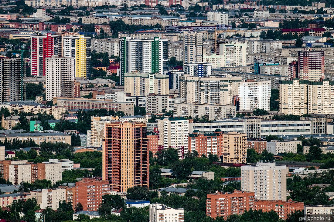 Заельцовский район Новосибирска с высоты фото