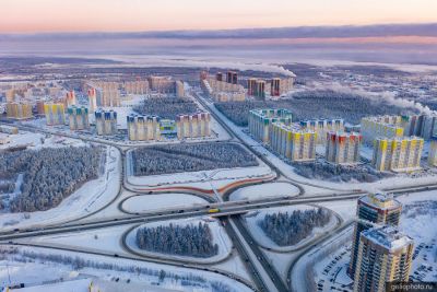 Развязка на Тюменском тракте в Сургуте фото