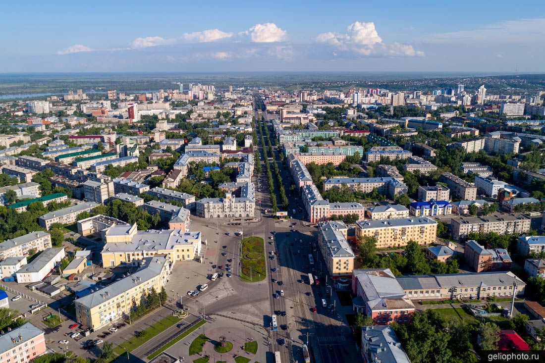 Площадь Октября в Барнауле фото