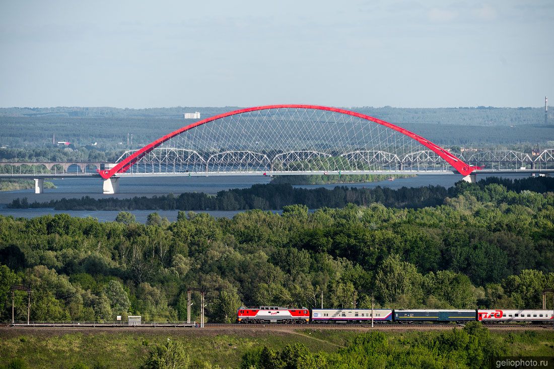 Бугринский мост в Новосибирске фото