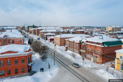 Улица Ленина в Мариинске зимой фото