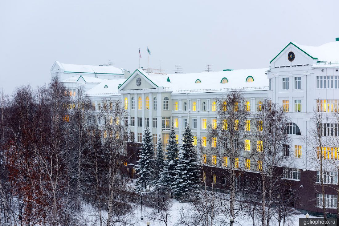 Администрация Ханты-Мансийска с высоты фото