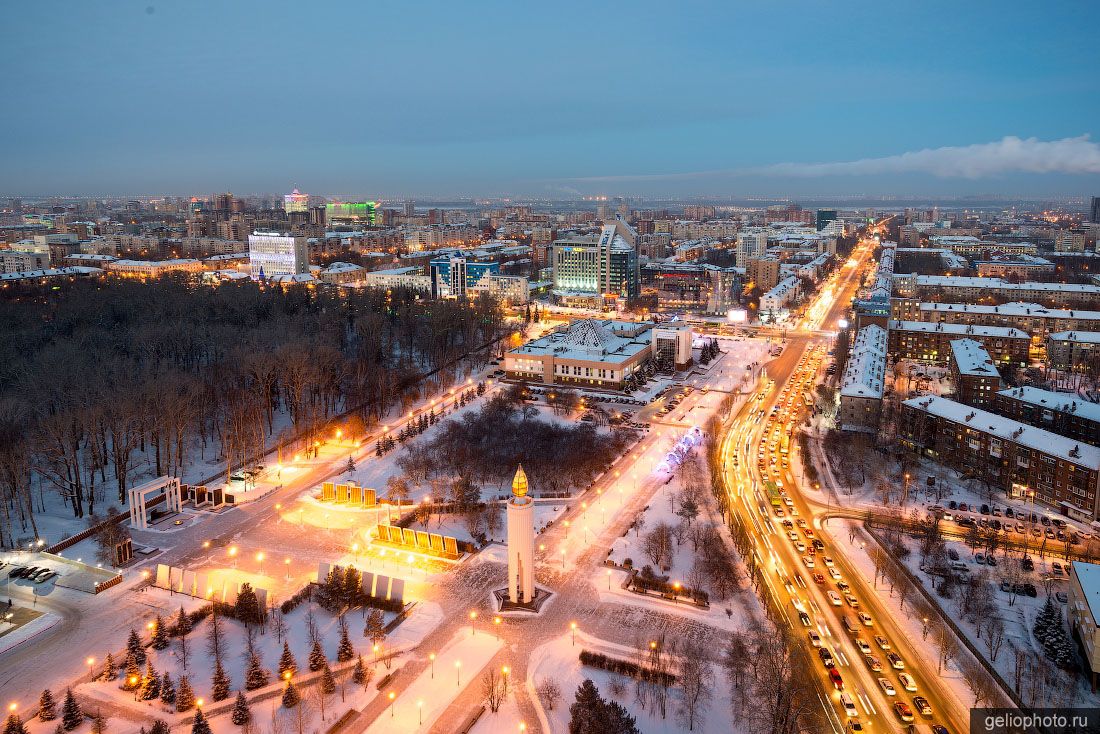 Центр вечерней Тюмени фото