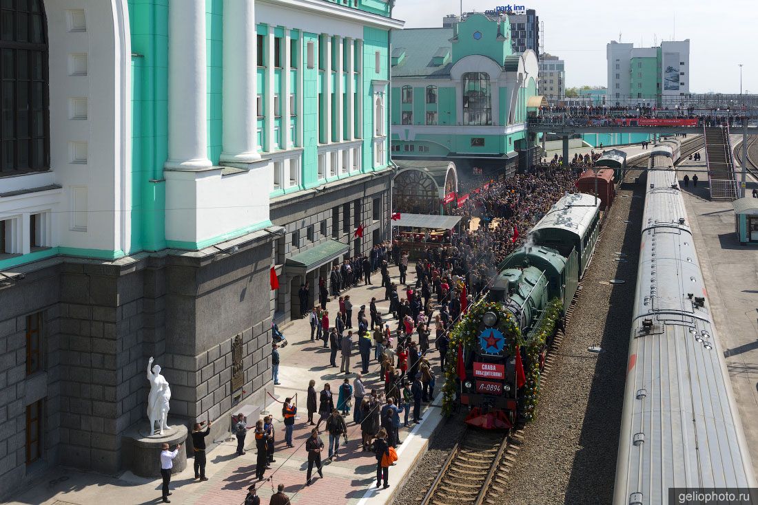 Эшелон Победы в Новосибирске фото